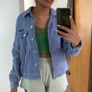 Periwinkle corduroy jacket